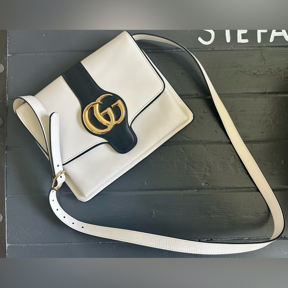 Gucci Bicolor GG Marmont Flap Crossbody